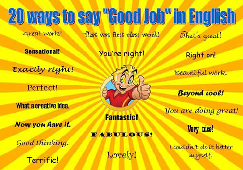 20 Ways To Say GOOD JOB In English English Learn Site